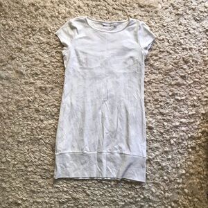 New York & Company bodycon white basics dress S